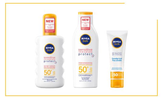 Nivea Immediate zonnebrand volwassenen lichaam en gezicht