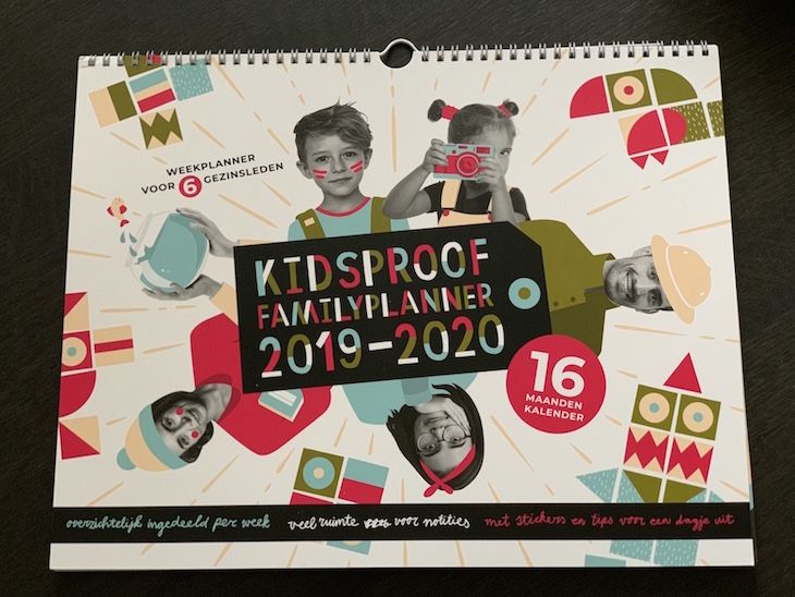 Kidsproof Familyplanner 2019-2020 voorkant