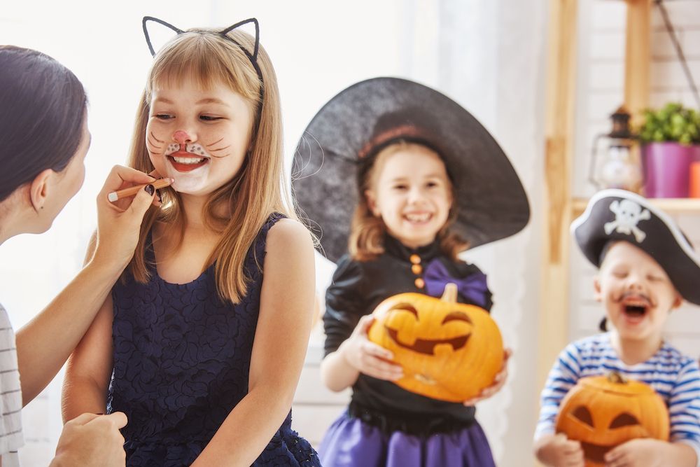 Schmink kinderfeestje Halloween